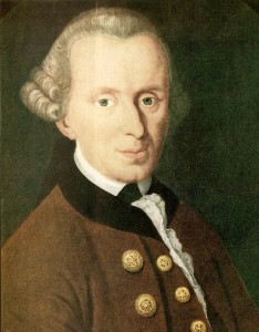 Immanuel Kant, deutscher Philosoph, Schiller hatte sich sehr mit seiner ...