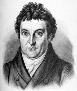 Johann Gottlieb Fichte, deutscher Philosoph, war einer der wichtigsten Vertreter des deutschen Idealismus; Lithografie von Jungel nach einem Gemaälde von Heinrich Anton Dähling