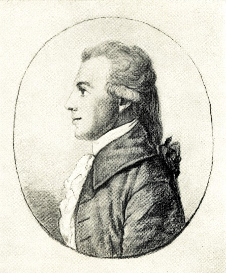 Gottfried Körner, Silberstiftzeichnung, 1784