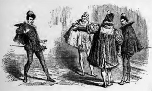 Maria Stuart, 4. Akt, 1. Szene: Graf Aubespine wird des Landes verwiesen. Nach dem Mordanschlag auf Königin Elisabeth ist der Franzose eine Gefahr.