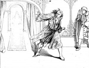 Friedrich Schiller "Die Räuber", 5. Akt 1. Szene: Franz wurde von einem Albtraum über das jüngste Gericht heimgesucht.