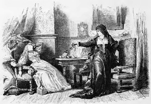 Verschwörung des Fiesco – 2. Akt, 2. Szene: Leonore und Julia geraten in ein heftiges Wortgefecht.